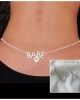 Kadın Babe Figürlü Vücut Kolye Takı Modeli Kristal Taşlı Gümüş Zirkon Pırlanta Vücut Zinciri