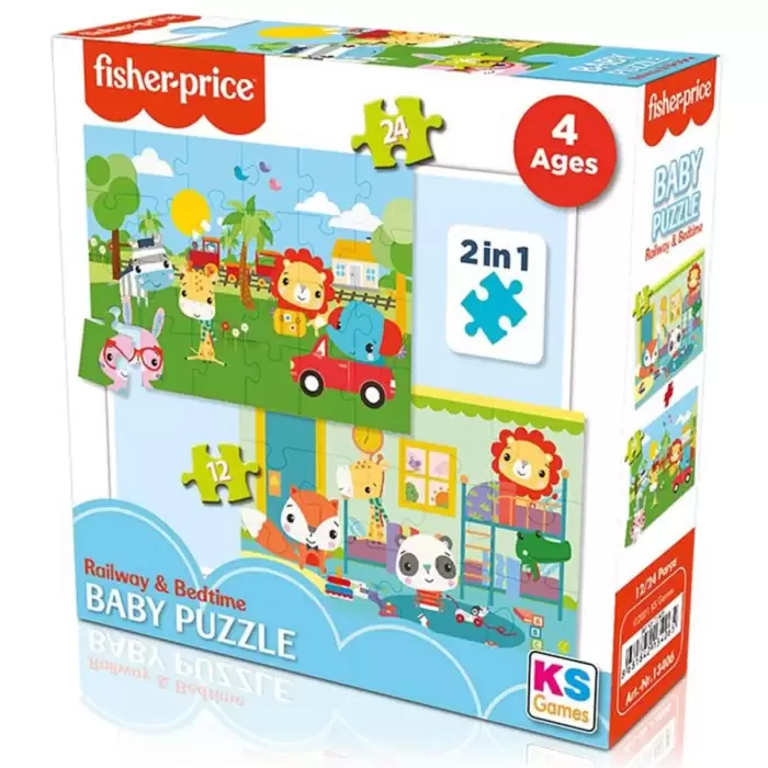 Fisher Price Baby Railway & Bedtime 2’si 1 Arada Puzzle