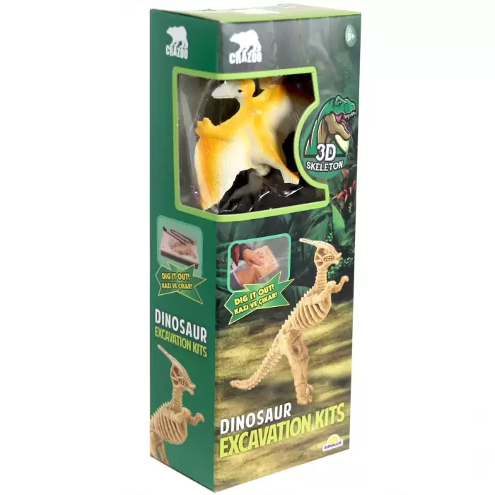 Eğitici Fosil Kazı Seti 3D Dinozor İskeleti