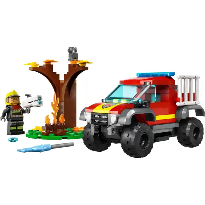 LEGO® City 4x4 Itfaiye Kamyonu Kurtarma Operasyonu 60393