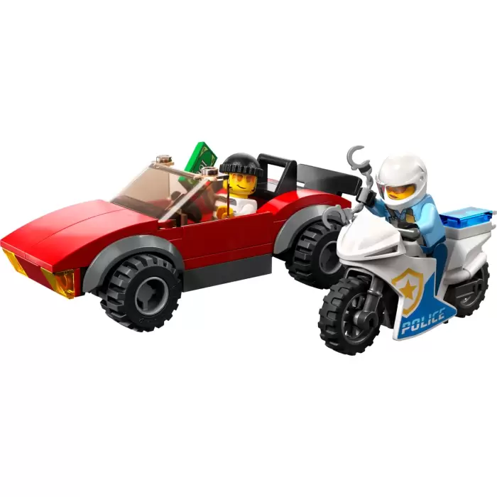 LEGO® City Polis Motosikleti Araba Takibi 60392 (59 Parça)