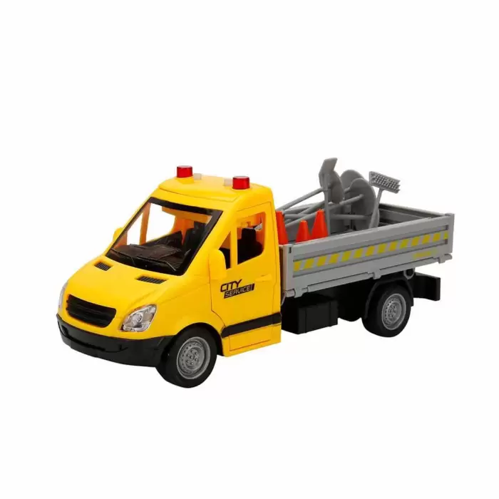 Maxx Wheels Sesli ve Işıklı Yol Yardım Kamyonu ve Trafik Işaretleri