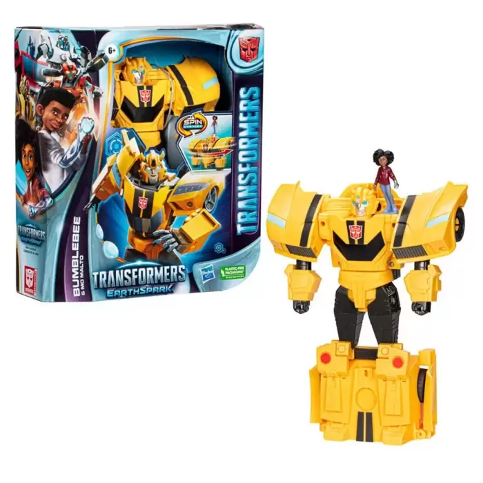 Transformers Earthspark Spinchanger Bumblebee F7662
