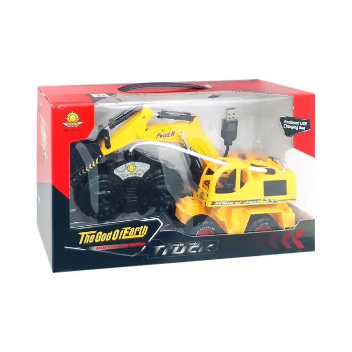 Uzaktan Kumandalı Iş Makinesi Dozer Şarjlı Oyuncak Kepçe Excavator