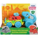 Jurassic World Dino ve Renkli Araç Tomy