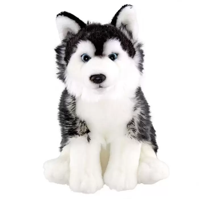 Peluş Oyuncak 28Cm Floppy Siyah Husky