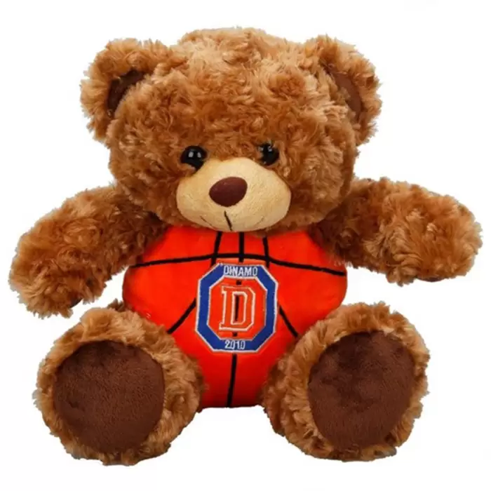 Peluş Ayı 30 cm Dinamo Basketbol Topu Gövdeli Oturan