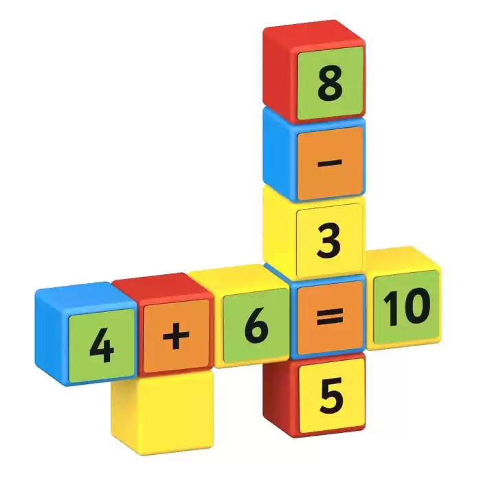Geomag Magicube Math Building 10 Manyetik Küp 55 Parça