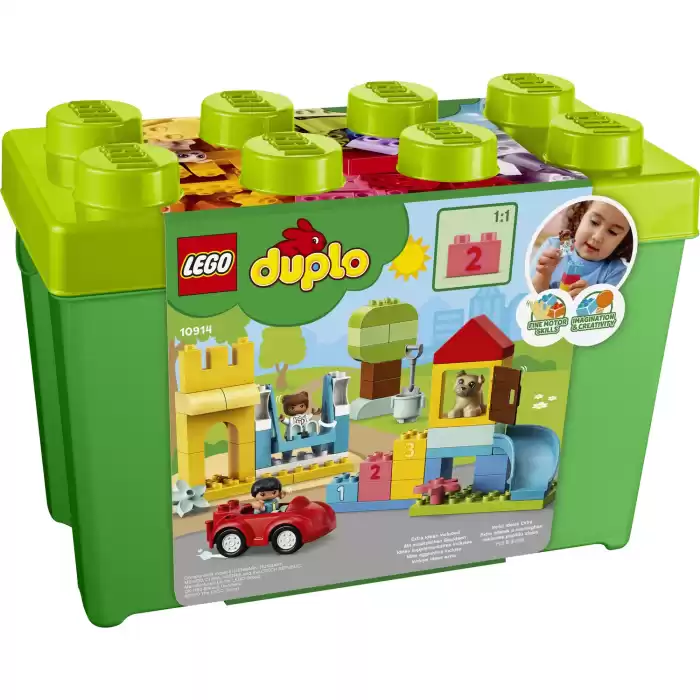 LEGO DUPLO Classic 85 Parçalık Yapım Parçaları Lüks Yapım Kutusu (10914) - Çocuk Oyuncak Yapım Seti