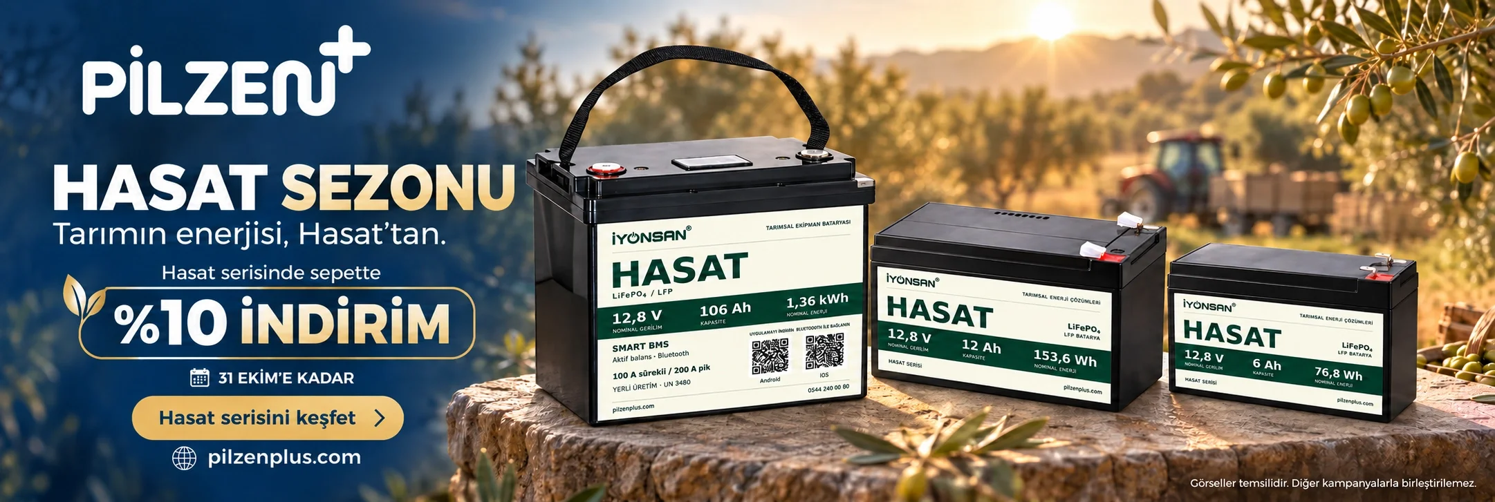 Hasat Sezonu: 31 Ekim 2026 sonuna kadar Hasat serisinde sepette %10 indirim