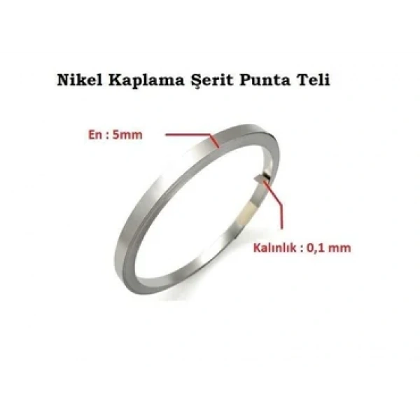 0,10x5mm Nikel Kaplı Punta Teli - 1 Kg