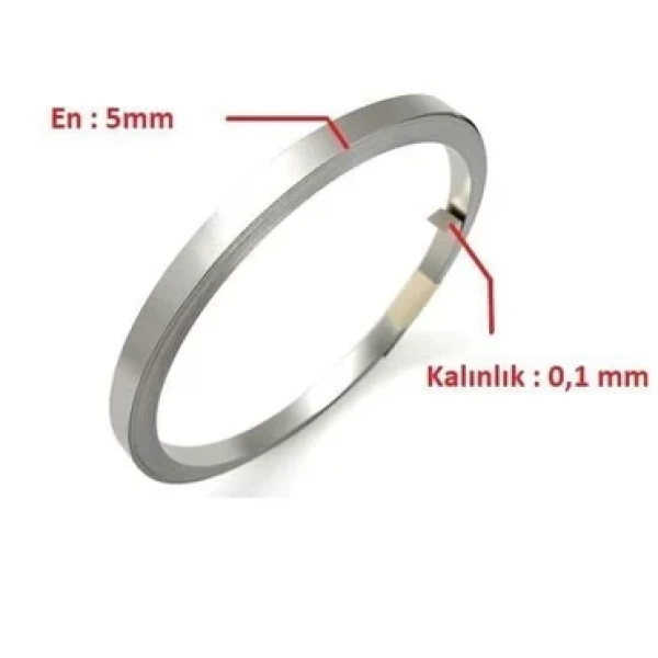 0,10x5mm Nikel Kaplı Punta Teli - 10 metre