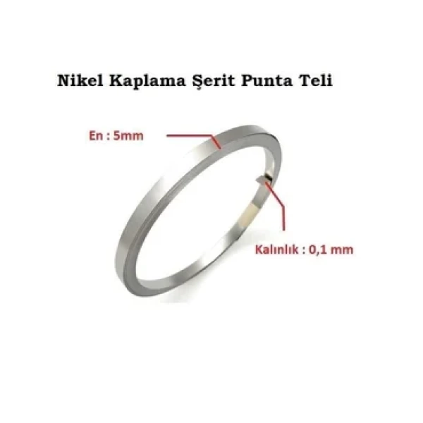 0,10x8mm Nikel Kaplı Punta Teli - 1 Kg