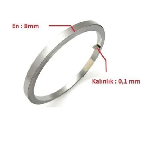 0,10x8mm Nikel Kaplı Punta Teli - 10 metre