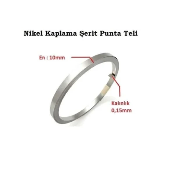 0,15x10mm Nikel Kaplı Punta Teli - 1 Kg