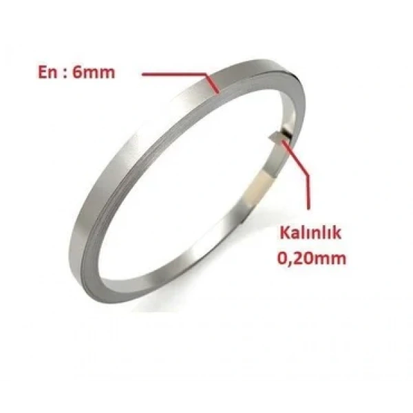 0,20x6mm Nikel Kaplı Punta Teli - 5 metre