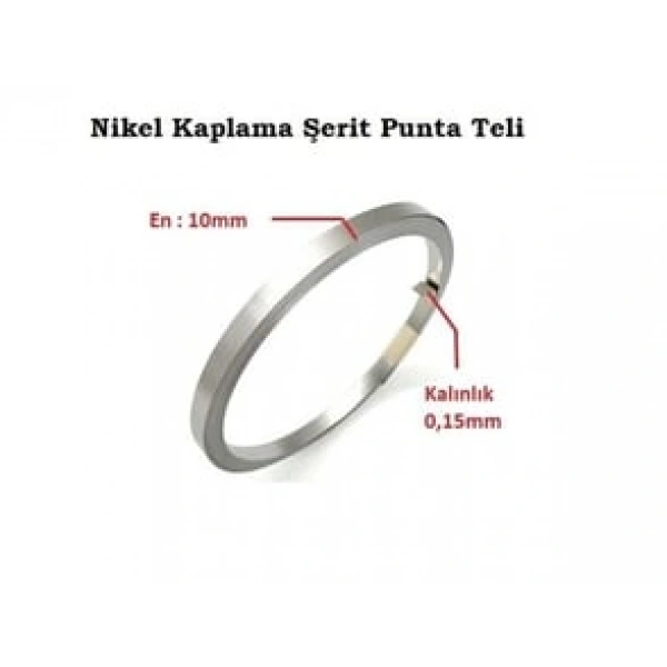 10 x 0,15 mm Nikel Kaplı Punta Teli - 5 metre
