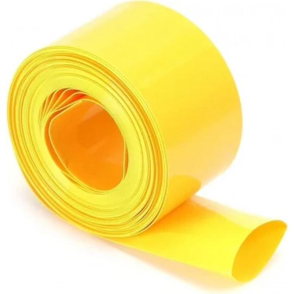 130mm Sarı Batarya Kaplama Shrink Isıyla Daralan PVC Makaron