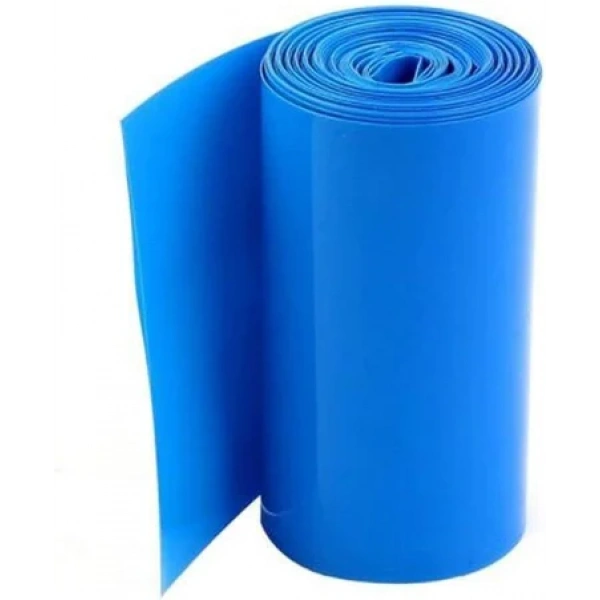 340mm Mavi Batarya Kaplama Shrink Isıyla Daralan PVC Makaron