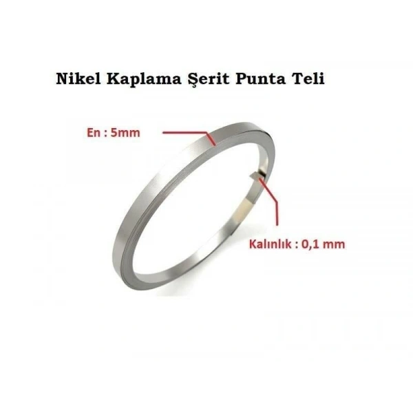 5 x 0,10 mm Nikel Kaplı Punta Teli - 1 Kg