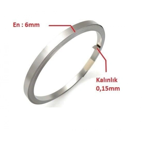 6 x 0,15 mm Nikel Kaplı Punta Teli - 10 metre