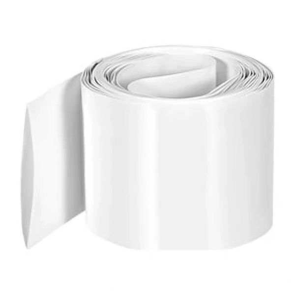 70mm Beyaz Batarya Kaplama Shrink Isıyla Daralan PVC Makaron