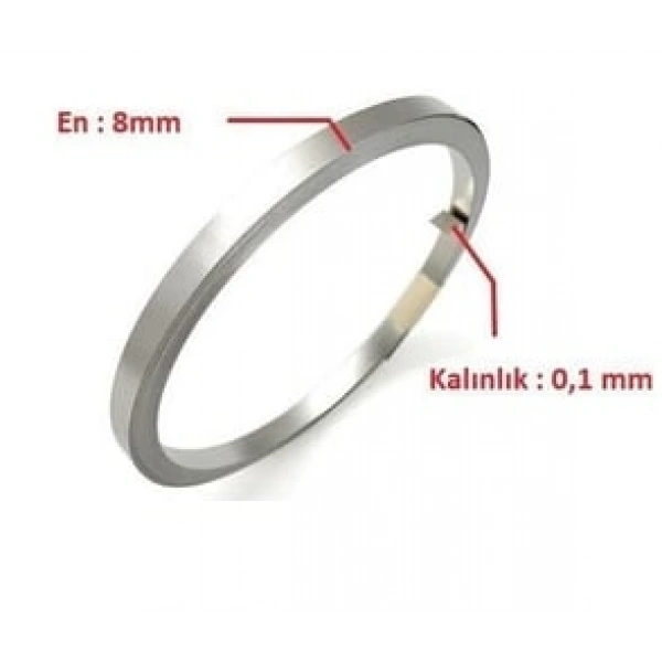 8 x 0,10 mm Nikel Kaplı Punta Teli - 10 metre