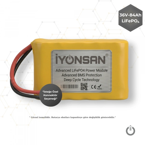 İYONSAN IYN-STD-3684-S 36V 84Ah LiFePO4 (LFP) Standart Batarya Paketi