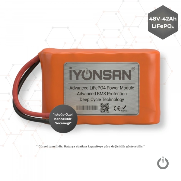 İYONSAN IYN-STD-4842-S 48V 42Ah LiFePO4 (LFP) Standart Batarya Paketi