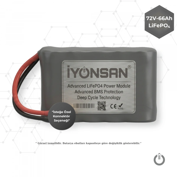 İYONSAN IYN-STD-7266-S 72V 66Ah LiFePO4 (LFP) Standart Batarya Paketi