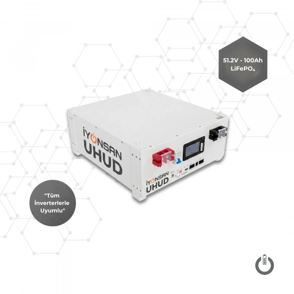 İYONSAN IYN-UHD-51100-RM 51.2V 100Ah LiFePO4 UHUD Akıllı Enerji Depolama Sistemi (Rack Kabin)