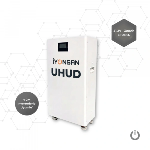 İYONSAN IYN-UHD-51300-FS 51.2V 300Ah LiFePO4 UHUD Akıllı Enerji Depolama Sistemi (Kule Tipi)