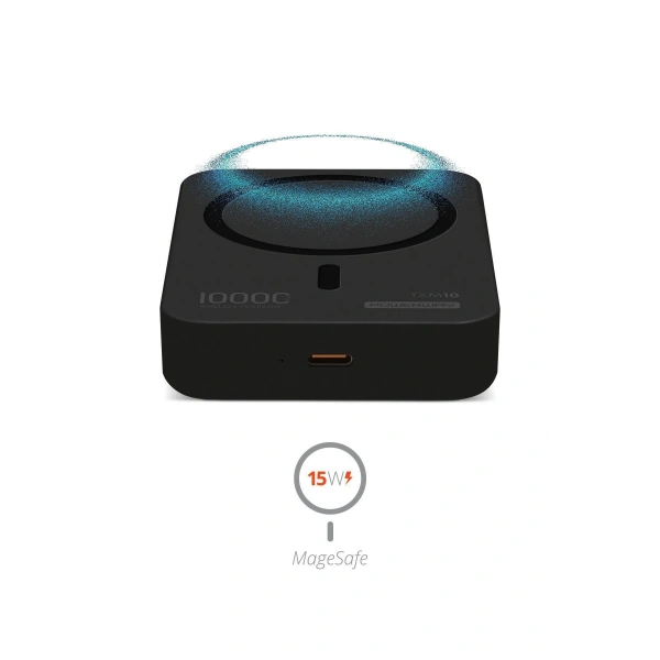 Powerway 10.000 mAh PD 15W Magsafe Kablosuz Wireless Taşınabilir Şarj Cihazı Siyah Powerbank TXM10