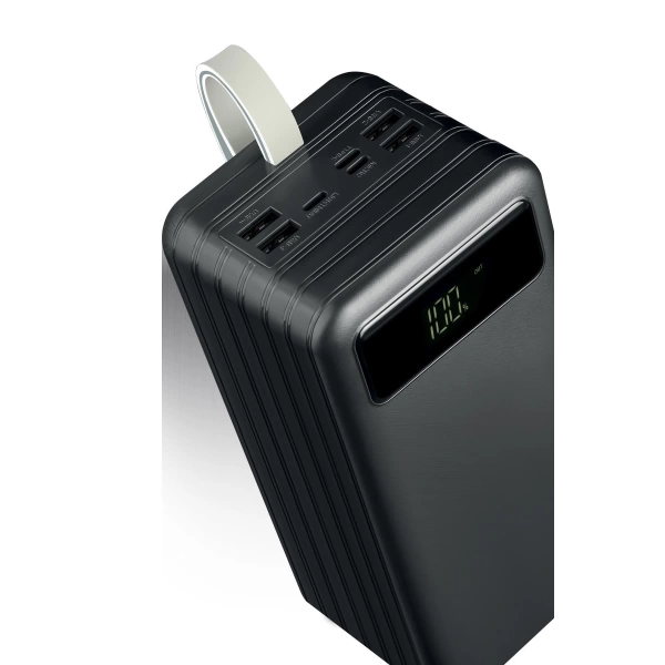 Powerway TX80 Siyah 80.000 mAh Çoklu Çıkış Dijital Göstergeli Ekstra Kablolu Powerbank