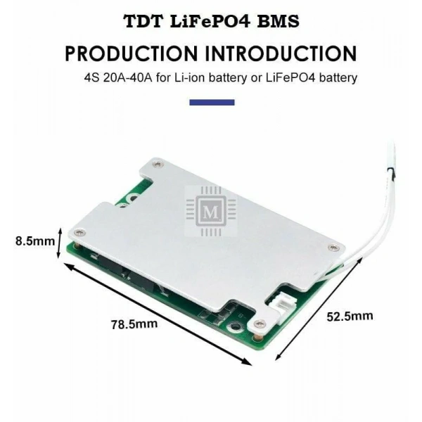 TDT 8S 40A Balanslı LiFePO4 Batarya BMS