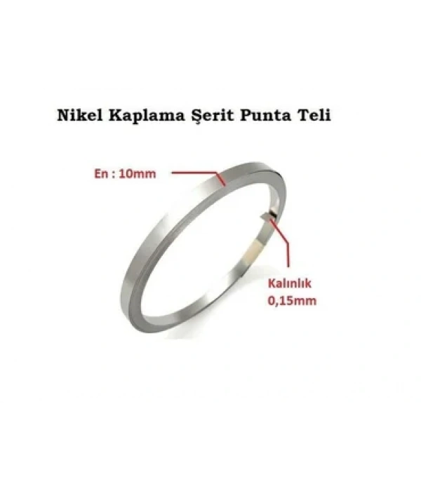 0,15x10mm Nikel Kaplı Punta Teli - 1 Kg