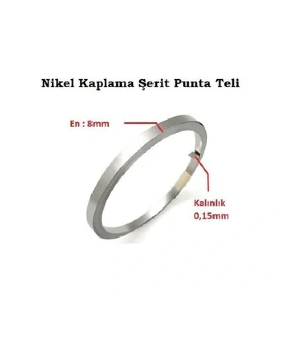 0,15x8mm Nikel Kaplı Punta Teli - 10 metre