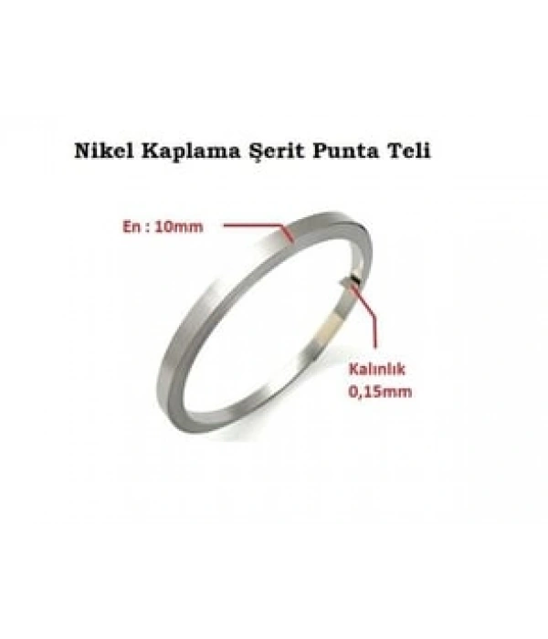 10 x 0,15 mm Nikel Kaplı Punta Teli - 5 metre