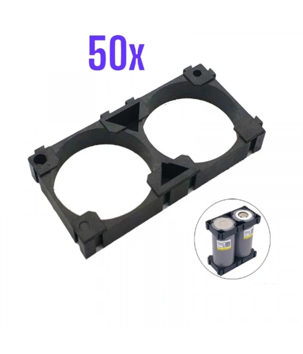 18650 2x1 Pil Tutucu Holder (x50 adet)