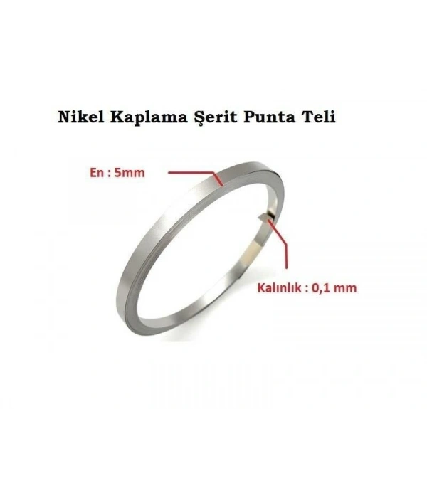 5 x 0,10 mm Nikel Kaplı Punta Teli - 1 Kg