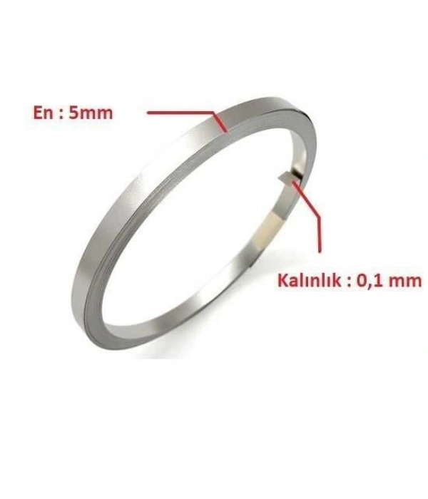 5 x 0,10 mm Nikel Kaplı Punta Teli - 10 metre