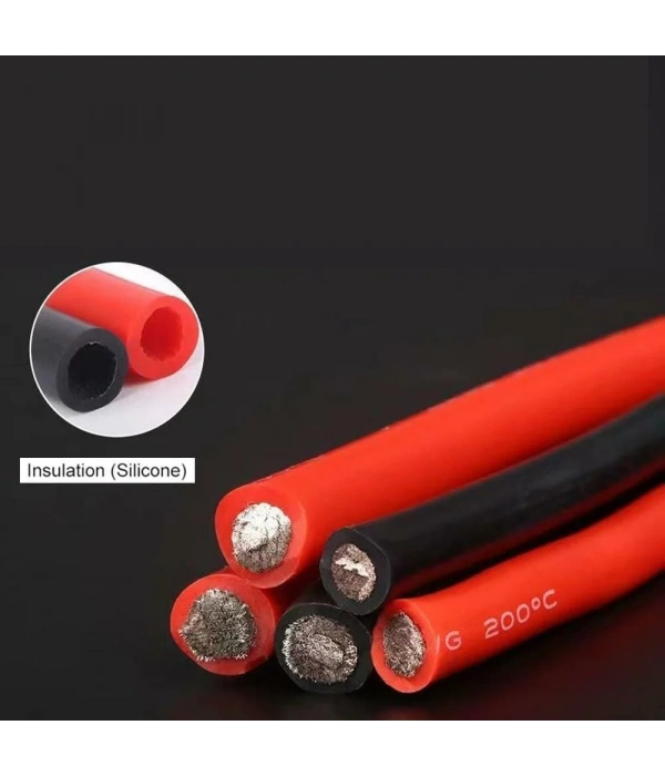 6 AWG Silikon Kablo (Kırmızı + Siyah)