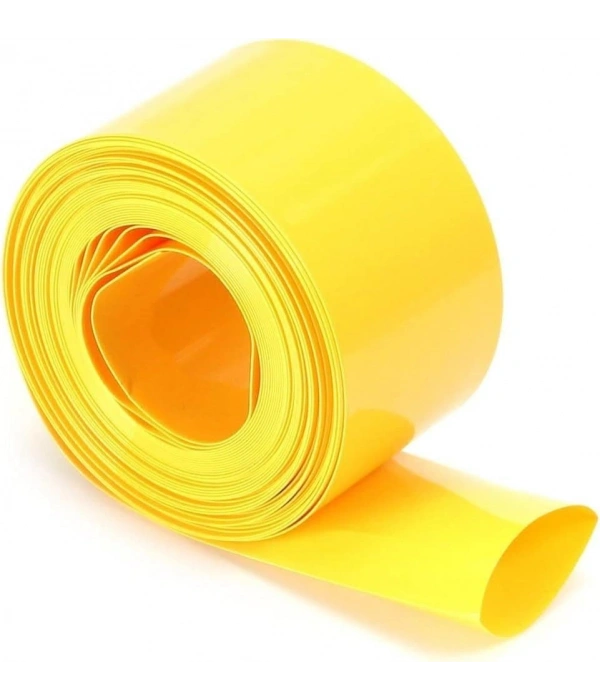70mm Sarı Batarya Kaplama Shrink Isıyla Daralan PVC Makaron