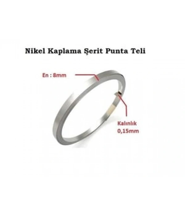 8 x 0,15 mm Nikel Kaplı Punta Teli - 1 Kg