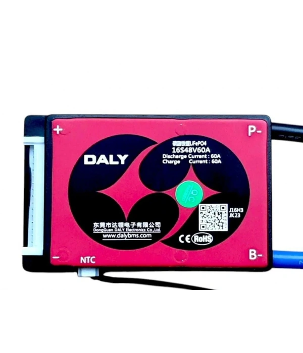 DALY 16S 60A Balanslı LiFePO4 Batarya BMS
