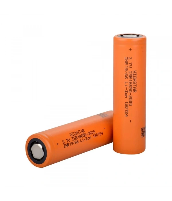Highstar - ISR18650-2000 - 3.7V 2000 mAh Li-ion Şarjlı Pil - 30A