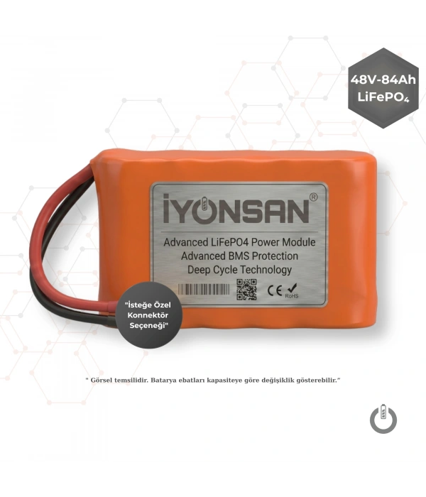 İYONSAN IYN-STD-4884-S 48V 84Ah LiFePO4 (LFP) Standart Batarya Paketi