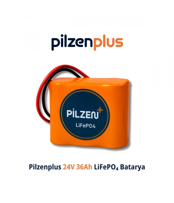 Pilzenplus 24V 36Ah LiFePO₄ Batarya