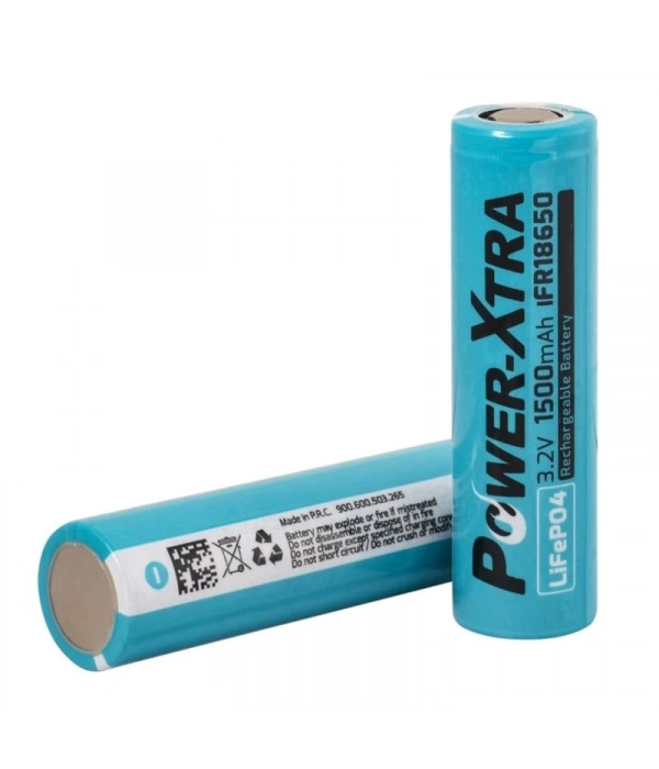 Power-Xtra IFR18650 - 3.2V 1500 Mah LiFePO4 Şarjlı Pil