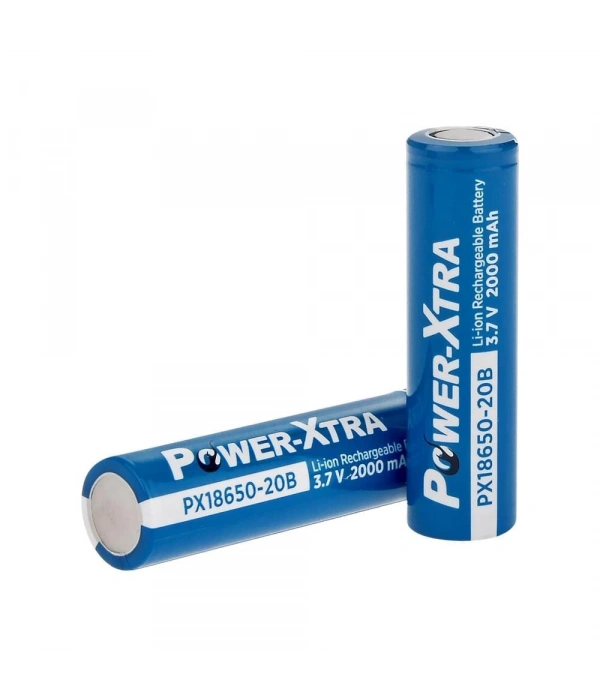 Power-Xtra PX18650-20B - 3.7V 2000 Mah Li-ion Şarjlı Pil - 3C